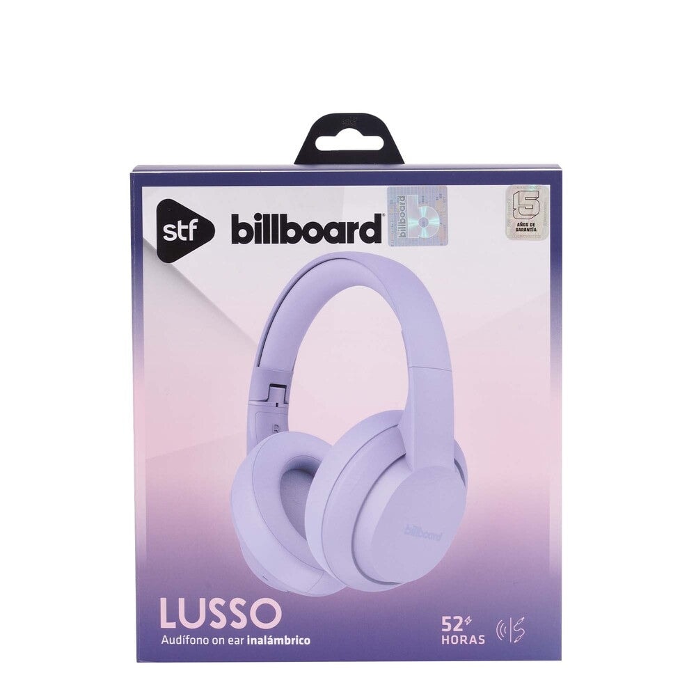 Audifonos Inalambricos On Ear Lusso STF - Billboard 52hrs Uso Morado — imagen 7