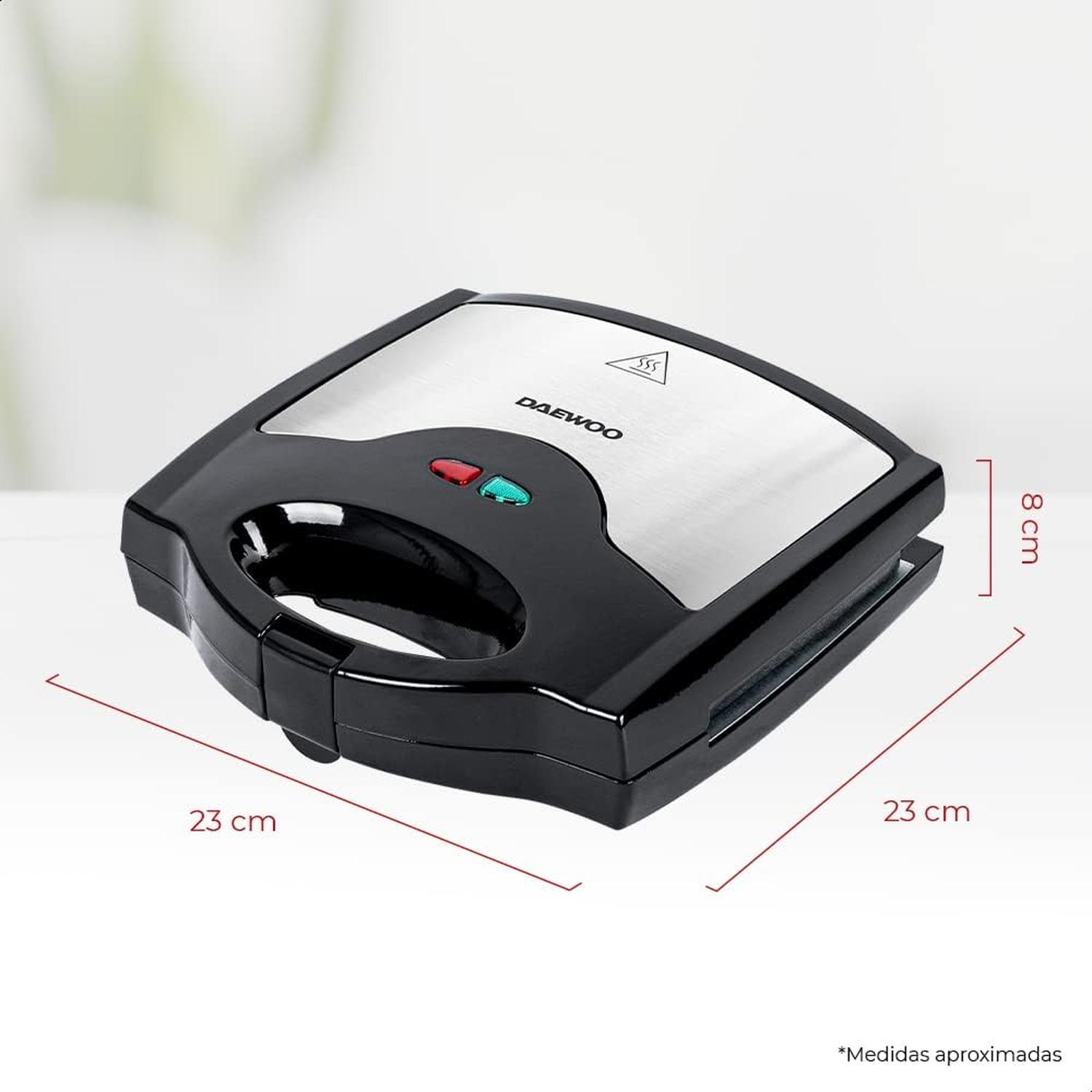 Sandwichera Plancha 3 En 1 Daewoo Con Placas Intercambiables — imagen 6