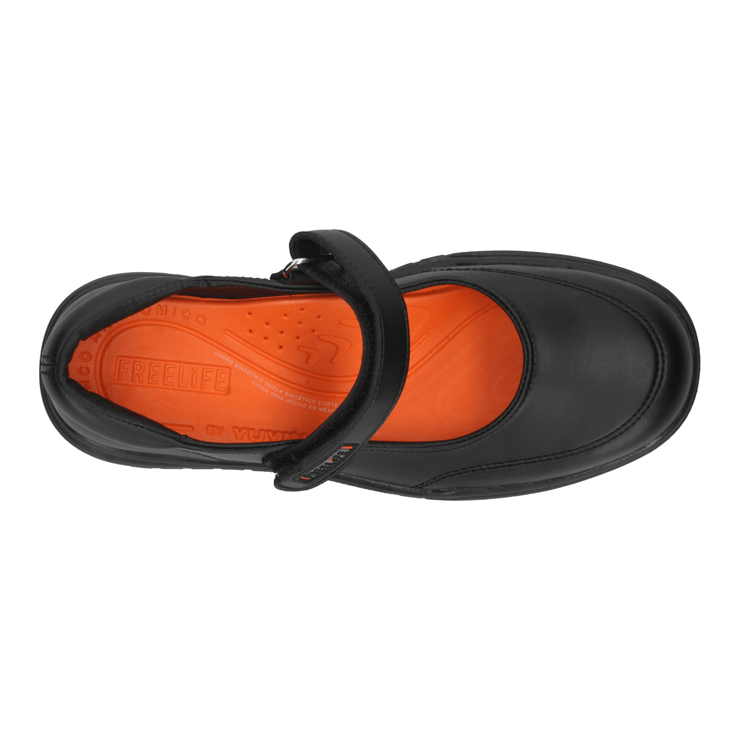 Zapato Freelife Niña Adhesivo Escolar Negro Juvenil T22-26 — imagen 8