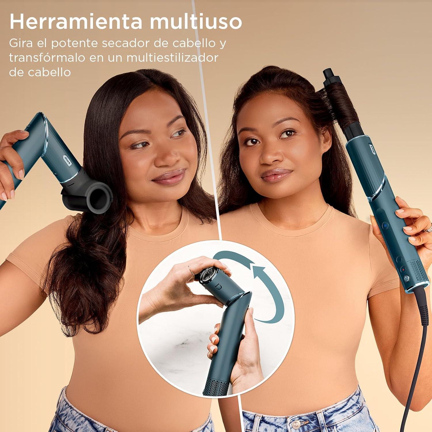 Multiestilizador Shark FlexStyle FrizzFighter 5 Funciones 11 Accesorios Teal — imagen 2