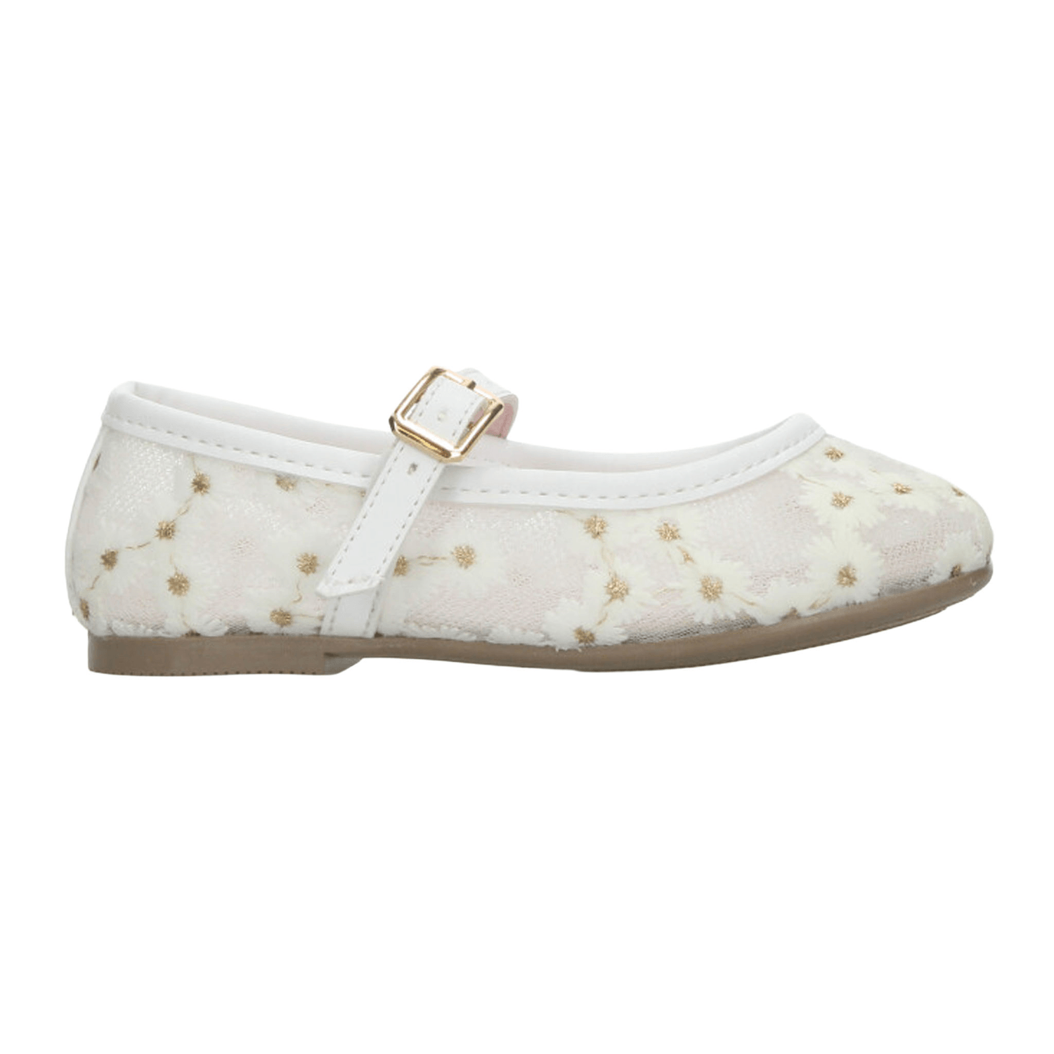 Flat Vavito Mary Jane Niña Casual Blanco Infantil T18-22 — imagen 1