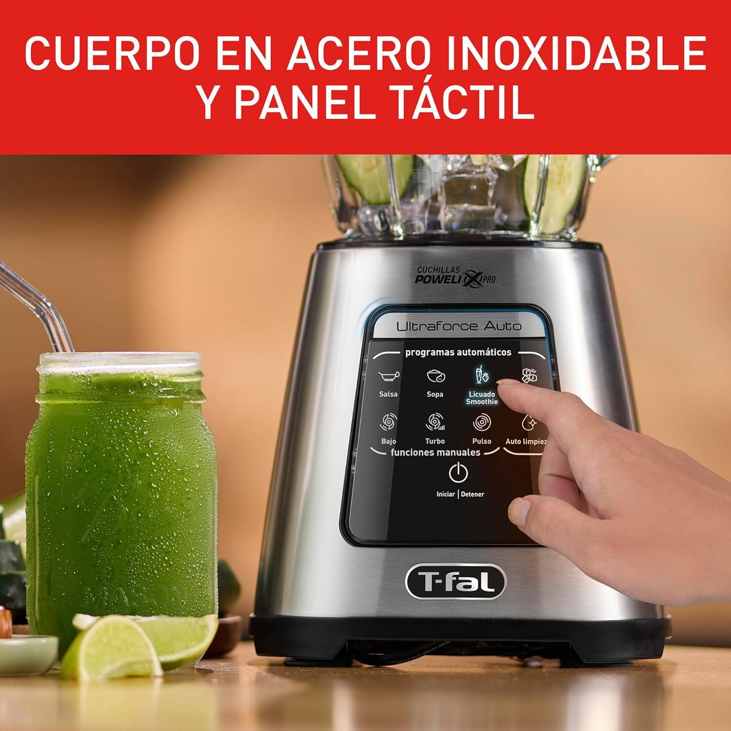 Licuadora T-fal UltraForce 2.2L 8 Vel 4 programas Automáticos — imagen 4