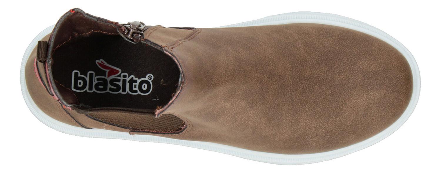 Botas Blasito Niño Slip On Chelsea Casual Café Infantil T22-27 — imagen 8