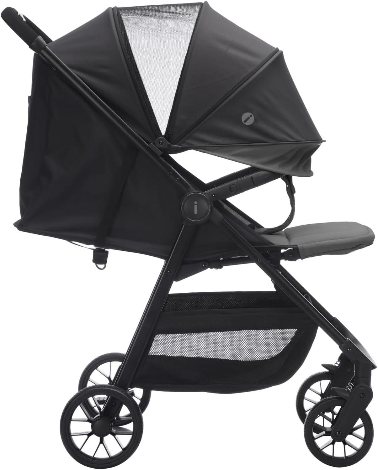 Carriola Infanti Grace Gris Ligera Plegable Compacta — imagen 4