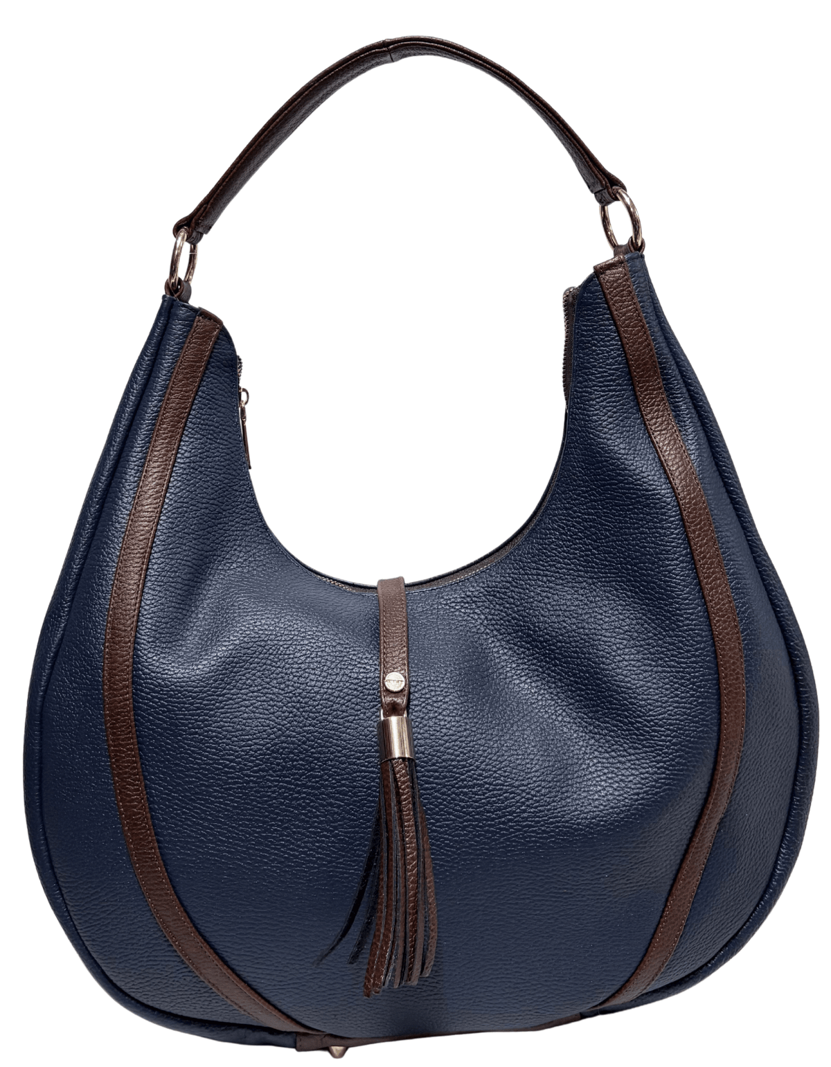 Bolso Grande De Piel Legitima Ternera Original Suave Negro Aitana — imagen 13