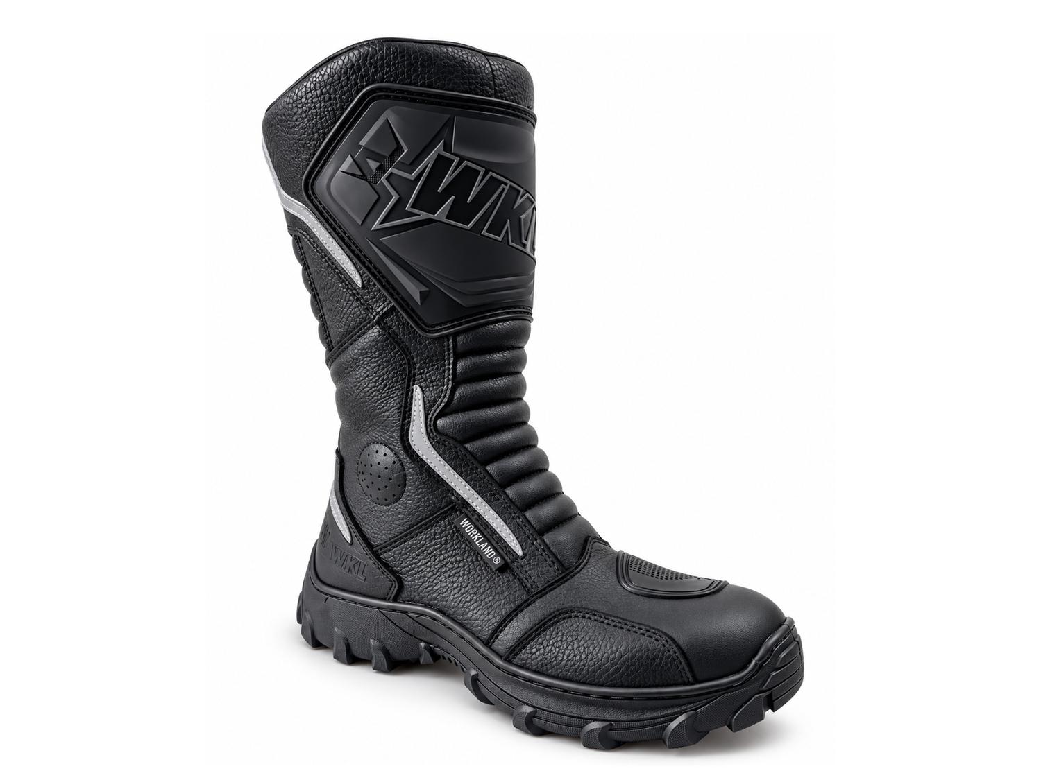 Botas Hombre Moto Biker Doble proposito Workland 76227 negro — imagen 1