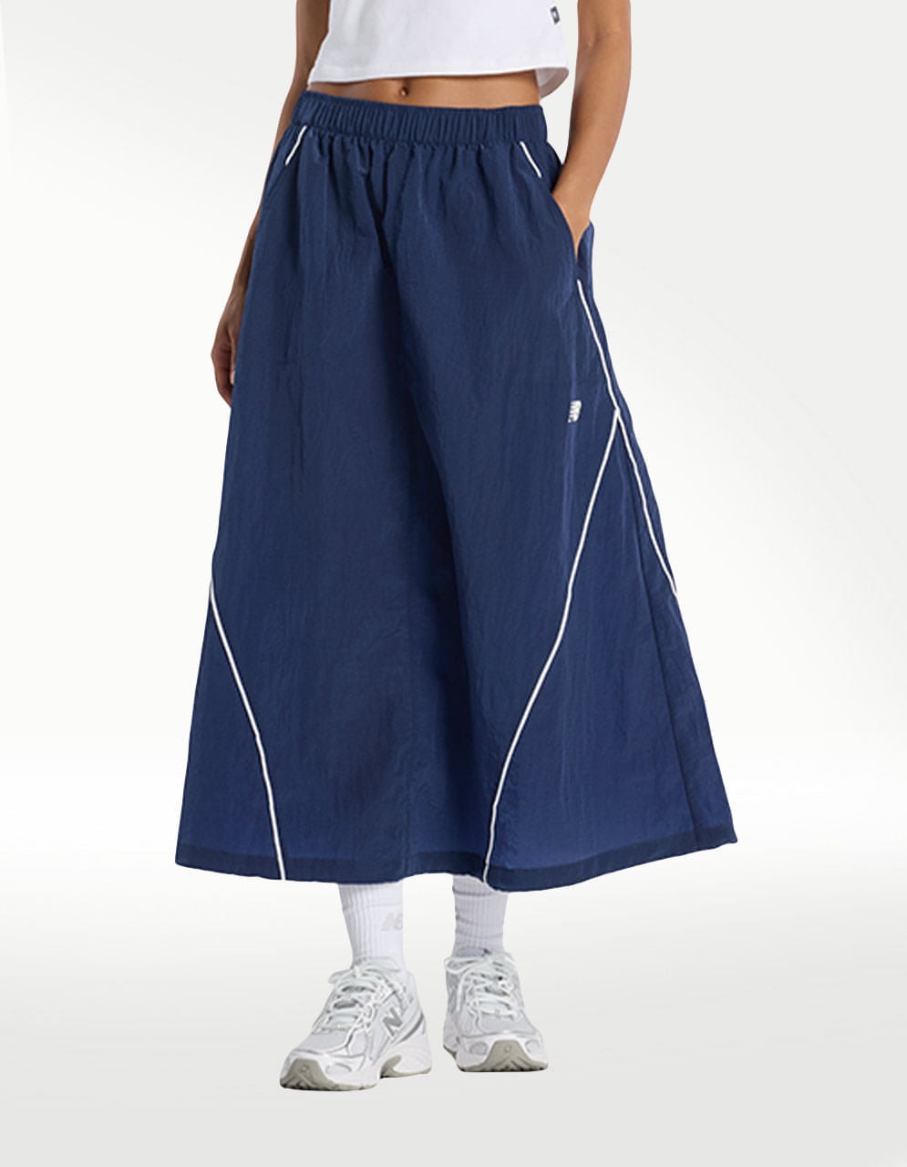 Falda New Balance Sport Legacy Azul - Mujer — imagen 2