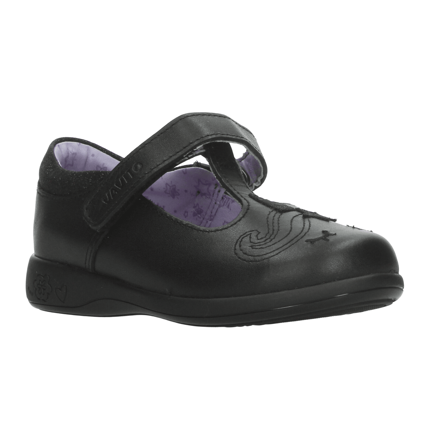 Zapato Niña Vavito Negro Escolar Infantil T15-18 — imagen 3