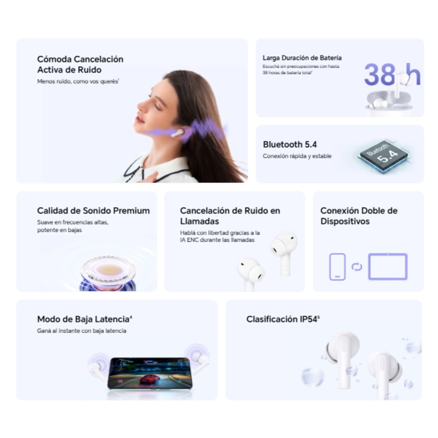 Honor Choice Earbuds X7 Lite — imagen 4