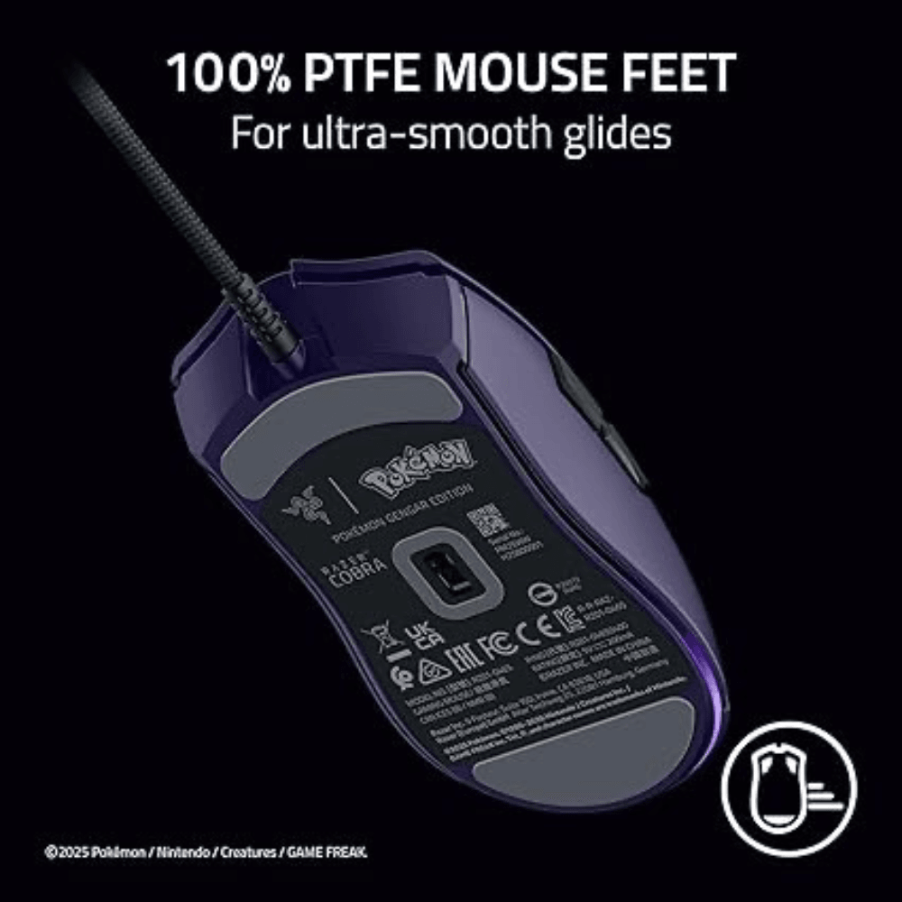 Mouse Alambrico Razer Cobra Pokemon - Edicion Gengar — imagen 8