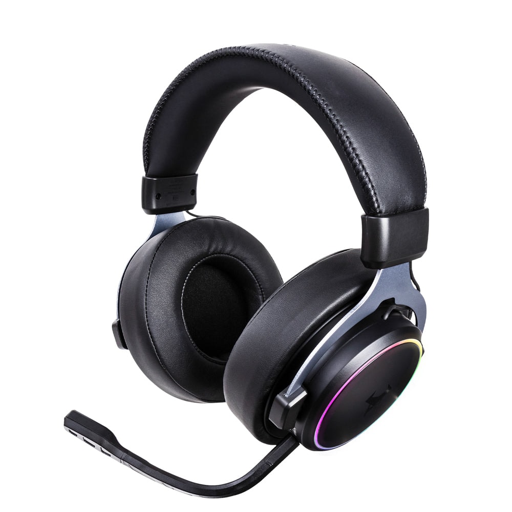 Audífonos Gamer Inalámbricos On ear STF Beast MSI-105: Videojuegos, Micrófono removible, 12 hrs uso, Low Latency, Luz RGB — imagen 2