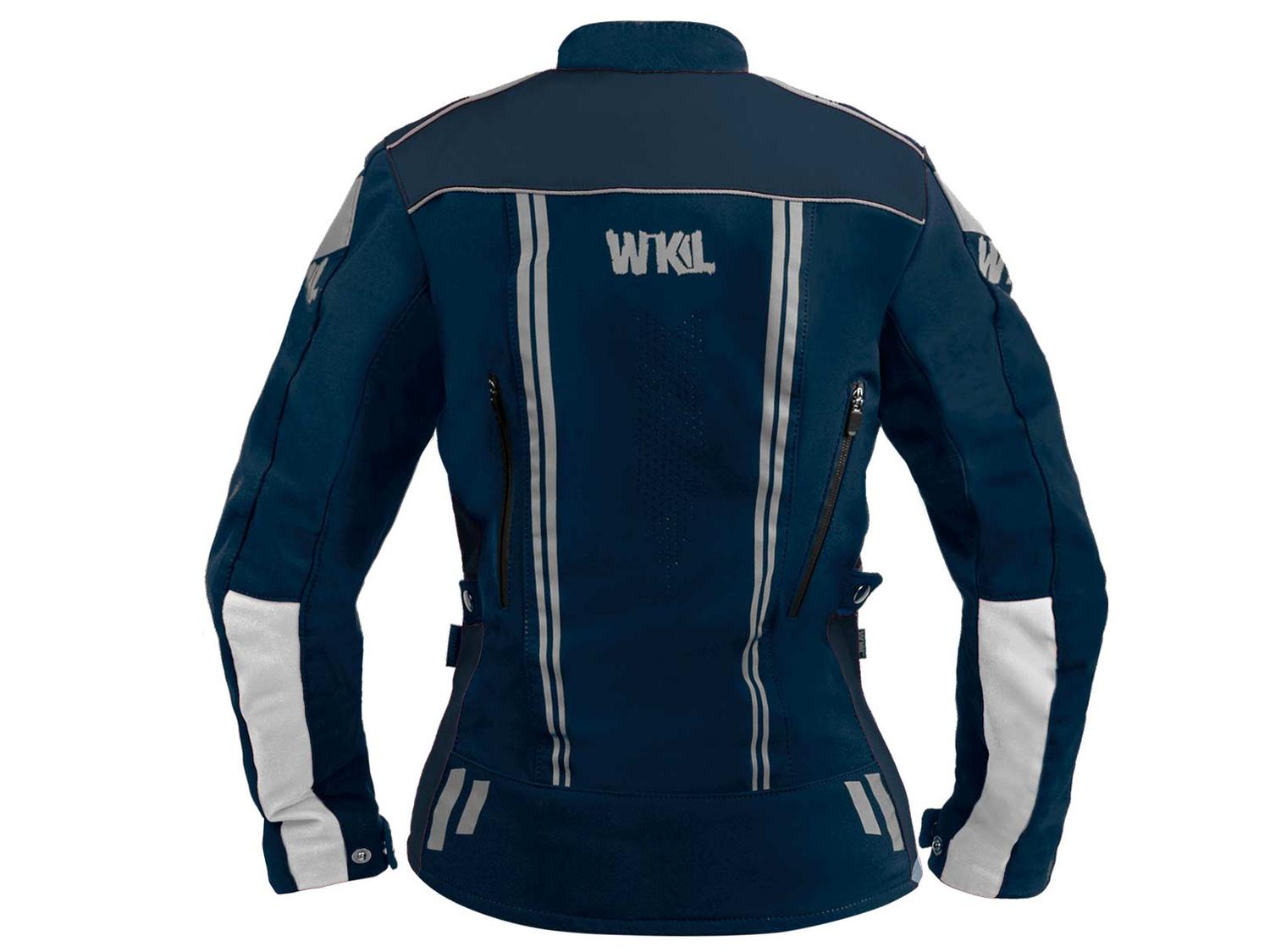 Chamarra moto mujer impermeable protecciones biker WKL 85 AM — imagen 5