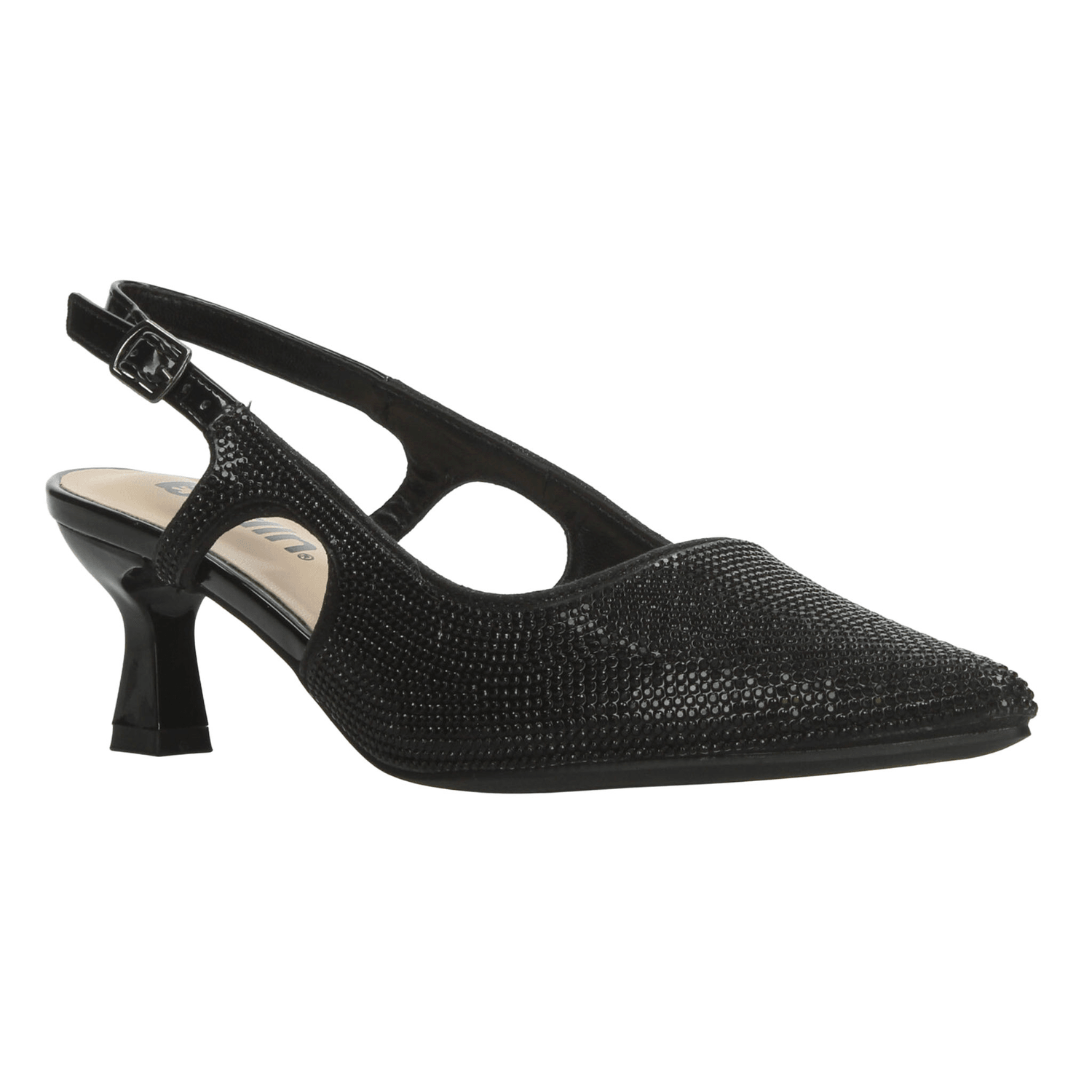 Zapatillas Berlin Dama Negro Fiesta Formal Slingback Mujer — imagen 3