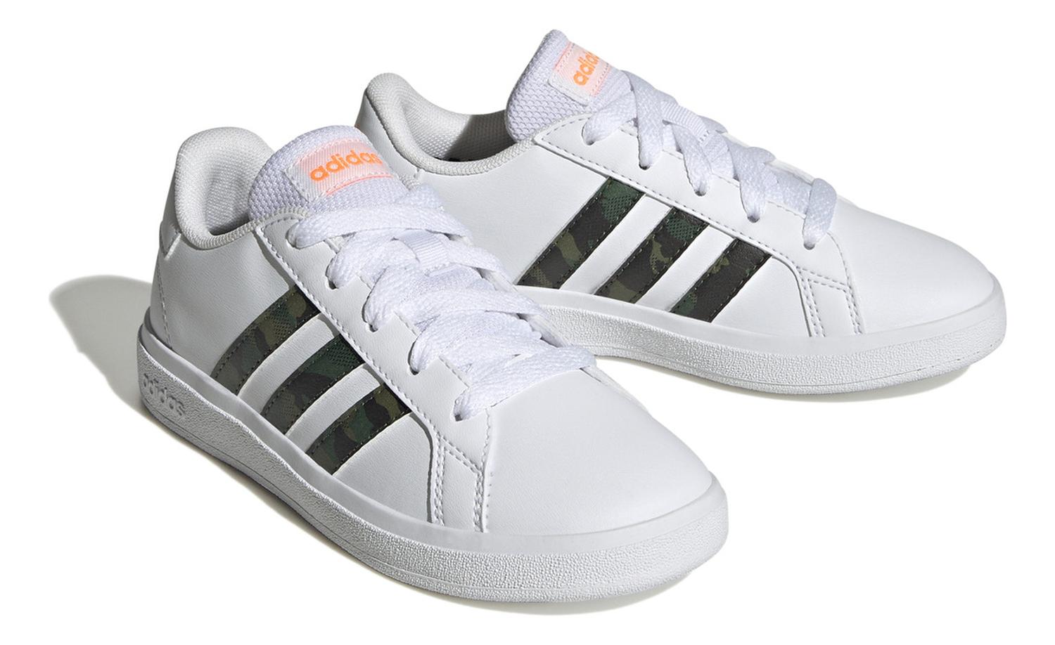 Tenis Niño Adidas Grand Court 2.0 Blanco Casual Infantil T22-26 — imagen 3
