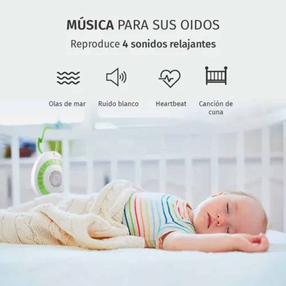 Bocina Inalambrica HoMedics My Baby SounSpa - Blanco/Verde — imagen 4