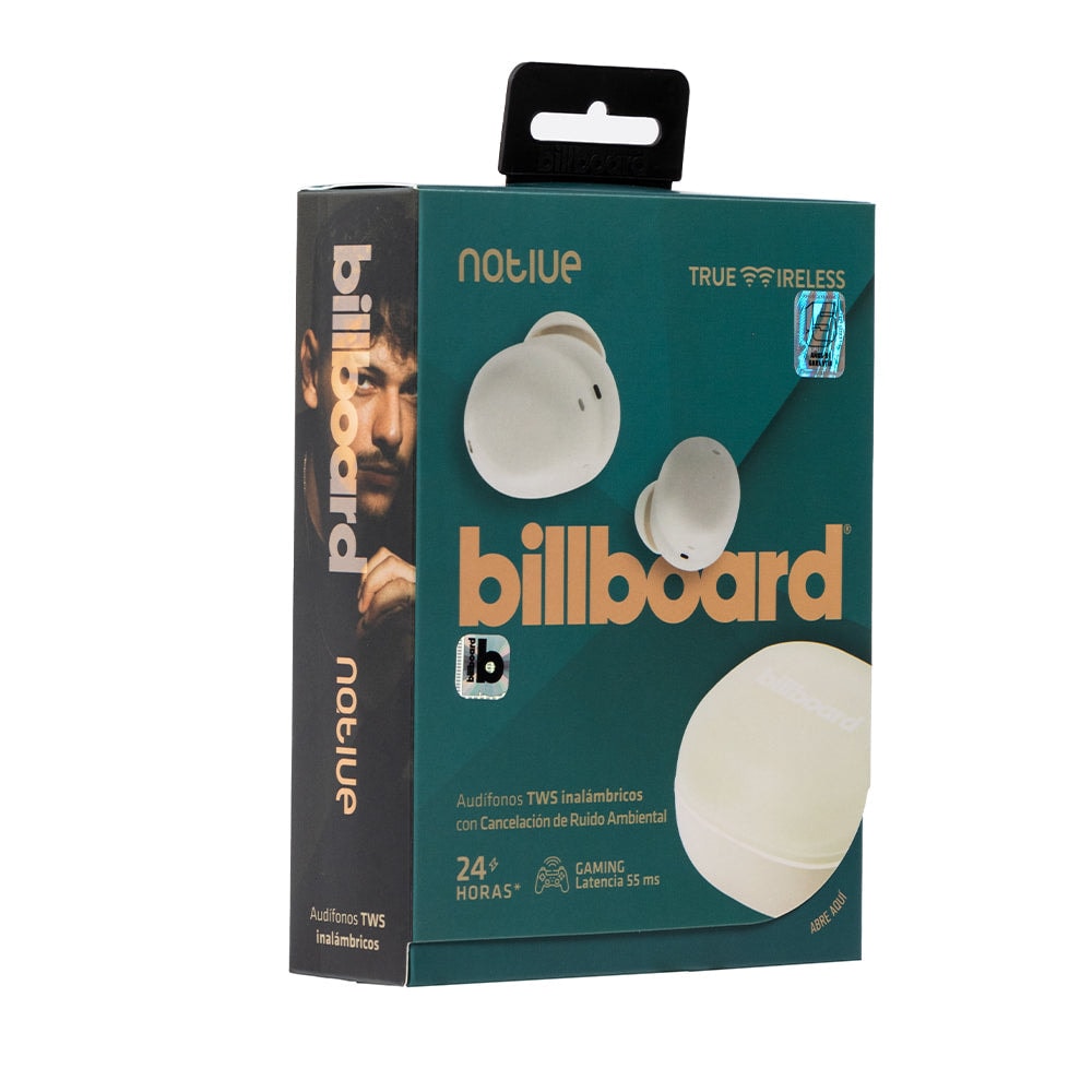 Audífonos Inalámbricos Tws STF - Billboard Native ENC 6hrs Uso Protección IPX4 Blanco — imagen 11