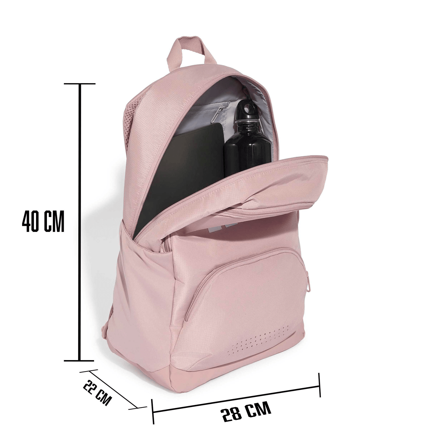 Mochila Dama Adidas Defender Rosa Escolar Impermeable Mujer 20L — imagen 7
