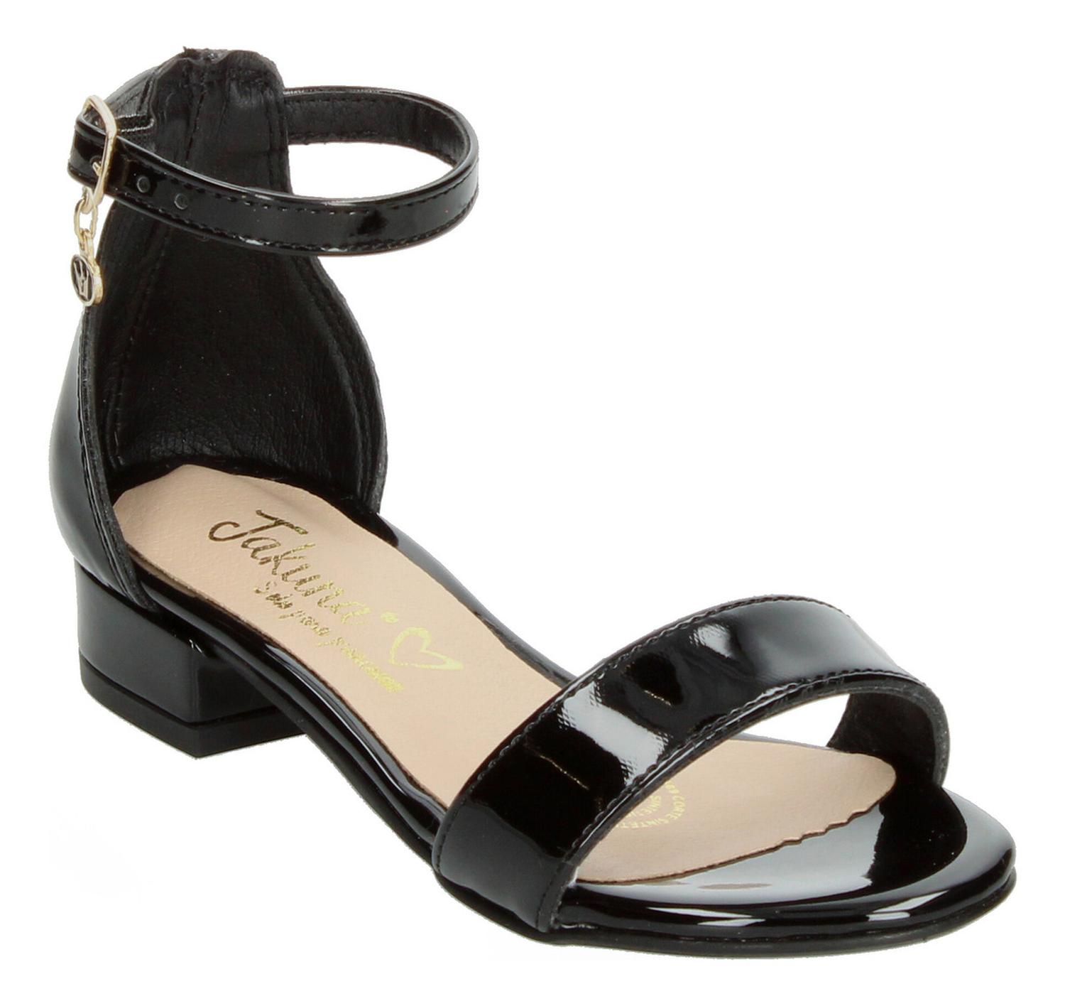 Sandalias Jakuna Niña Tacón Casual Negro Infantil T18-24 — imagen 4