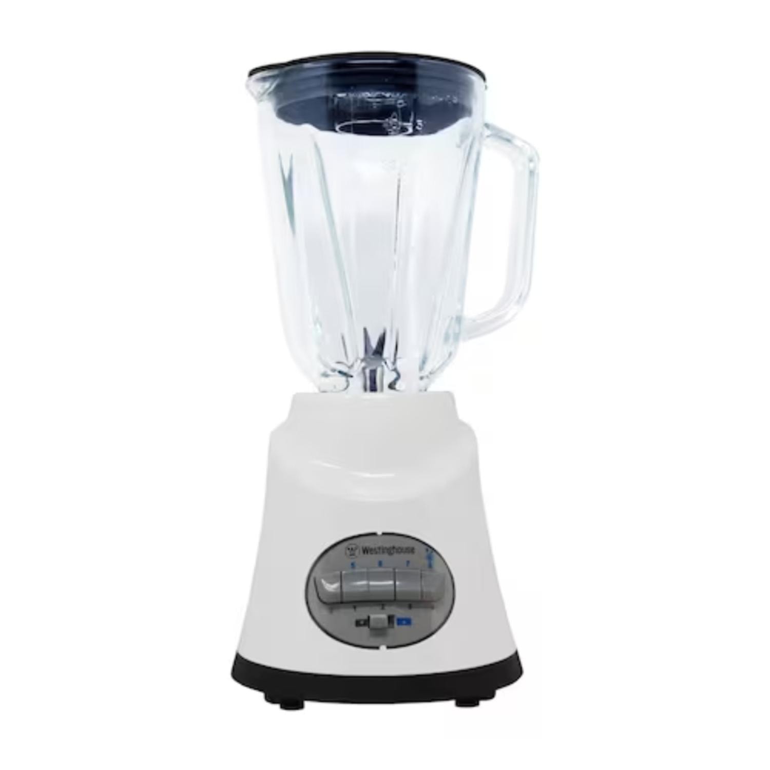 Licuadora Westinghouse 1.5 L Jarra de Cristal 500 W 8 Velocidades Blanco — imagen 1