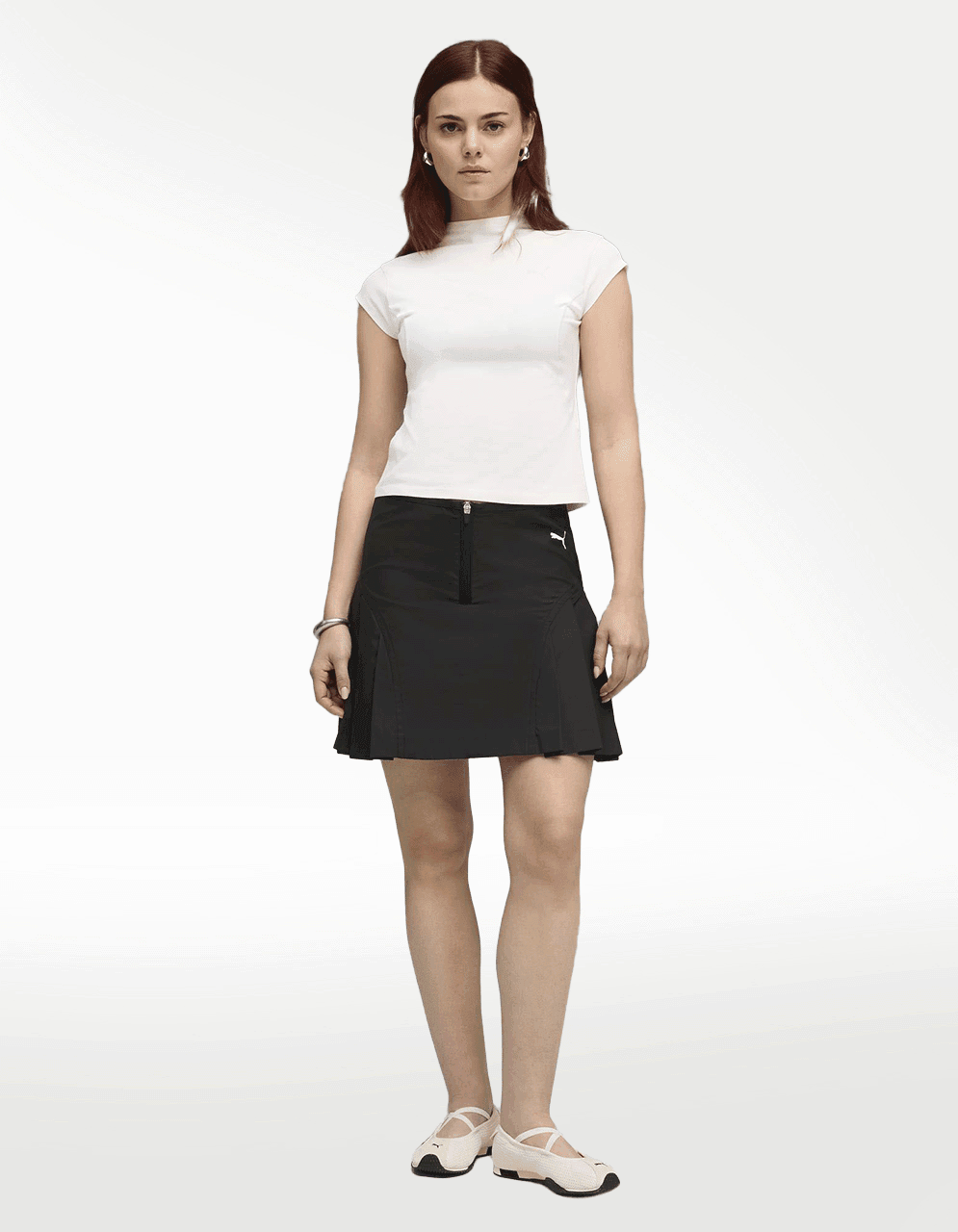 Falda Puma Dare To 2-Way Stretch Negro - Mujer — imagen 4