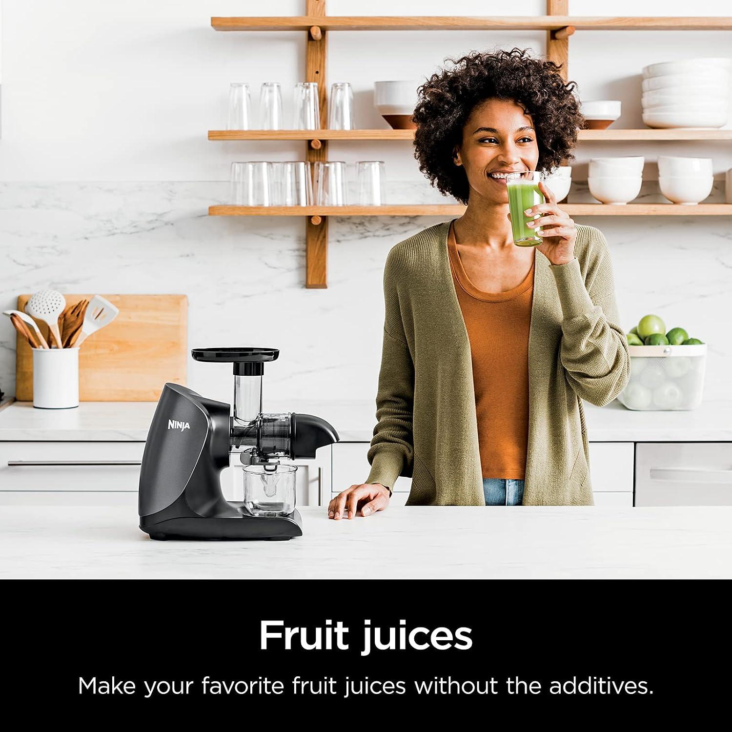 Extractor de Jugos en Frío Ninja Cold Press Juicer Pro Gris con 3 Filtros — imagen 7