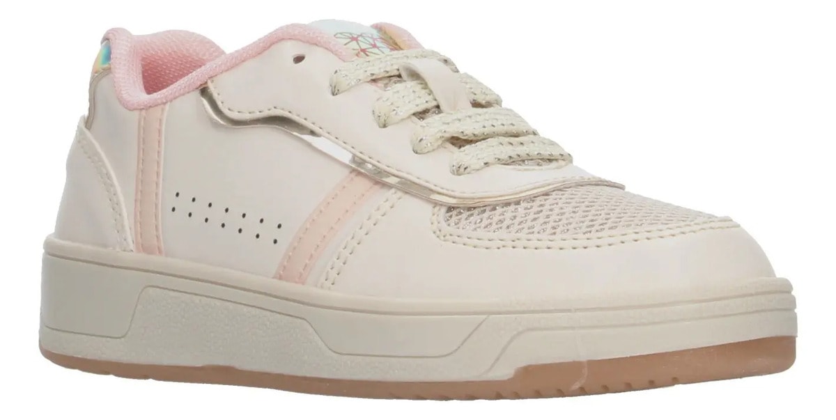 Tenis Tropicana Niña Casual Cómodos Cintas Ajustables Deportivo Latte Juvenil T18-25 — imagen 10