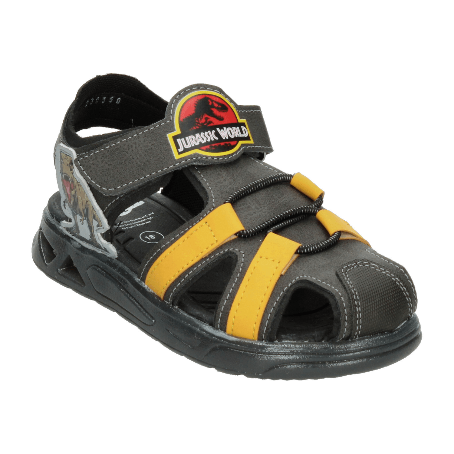Sandalias Jurassic Park Niño Luz Led Casual Gris Infantil T18-22 — imagen 4