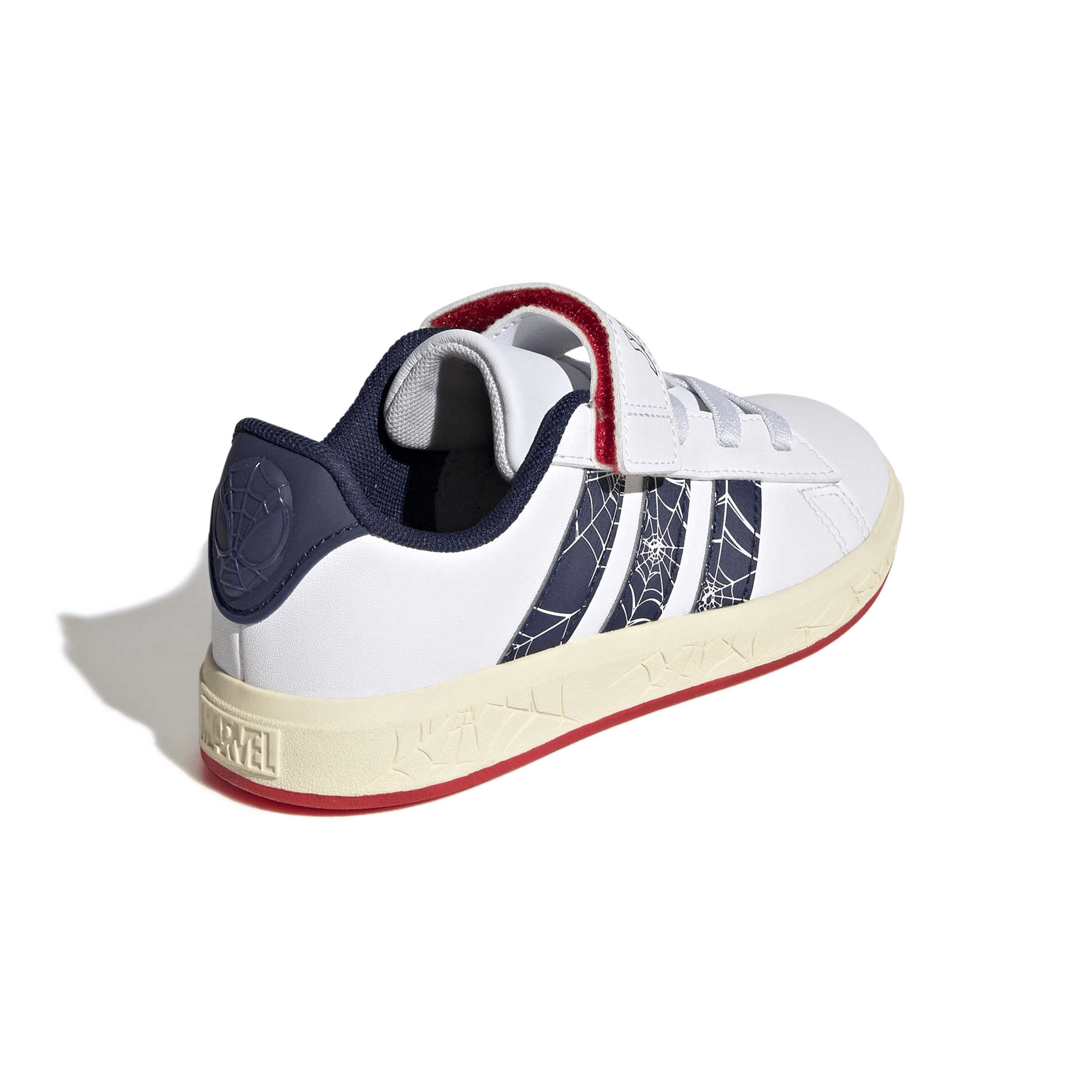 Tenis Adidas Grand Court Niño Spider-man Hombre Araña Blanco Infantil T17-22 — imagen 9