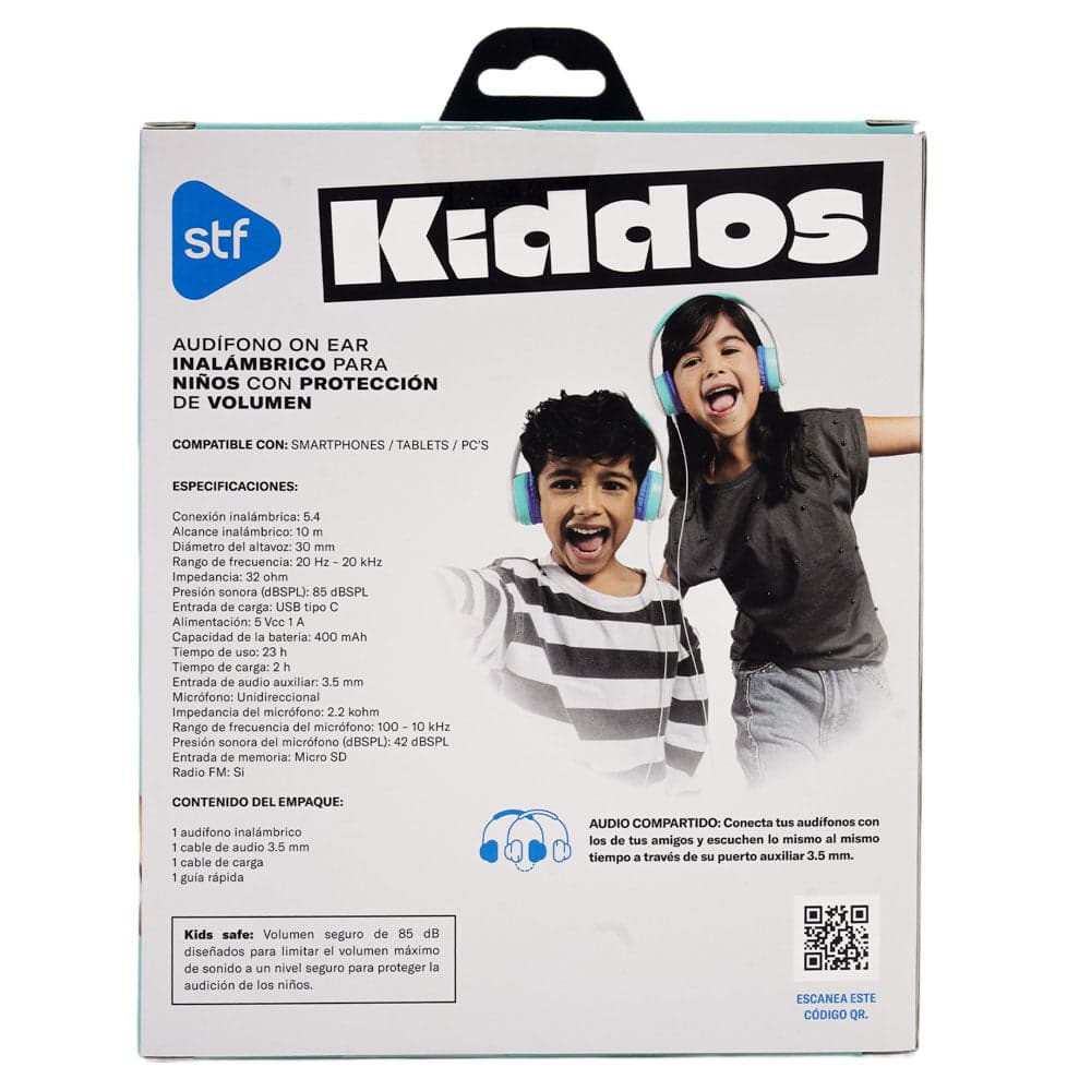 Audifonos Inalámbricos On Ear Kiddos STF 23hrs Uso — imagen 8