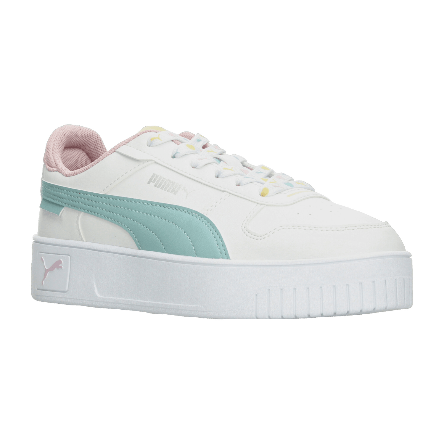 Tenis Niña Puma Carina Street Lacey Jr Blanco Casual Infantil T22-25 — imagen 3