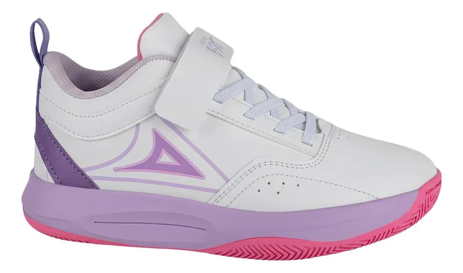 Tenis Escolar Pirma Niña Basketball Liso 1340112 — imagen 1