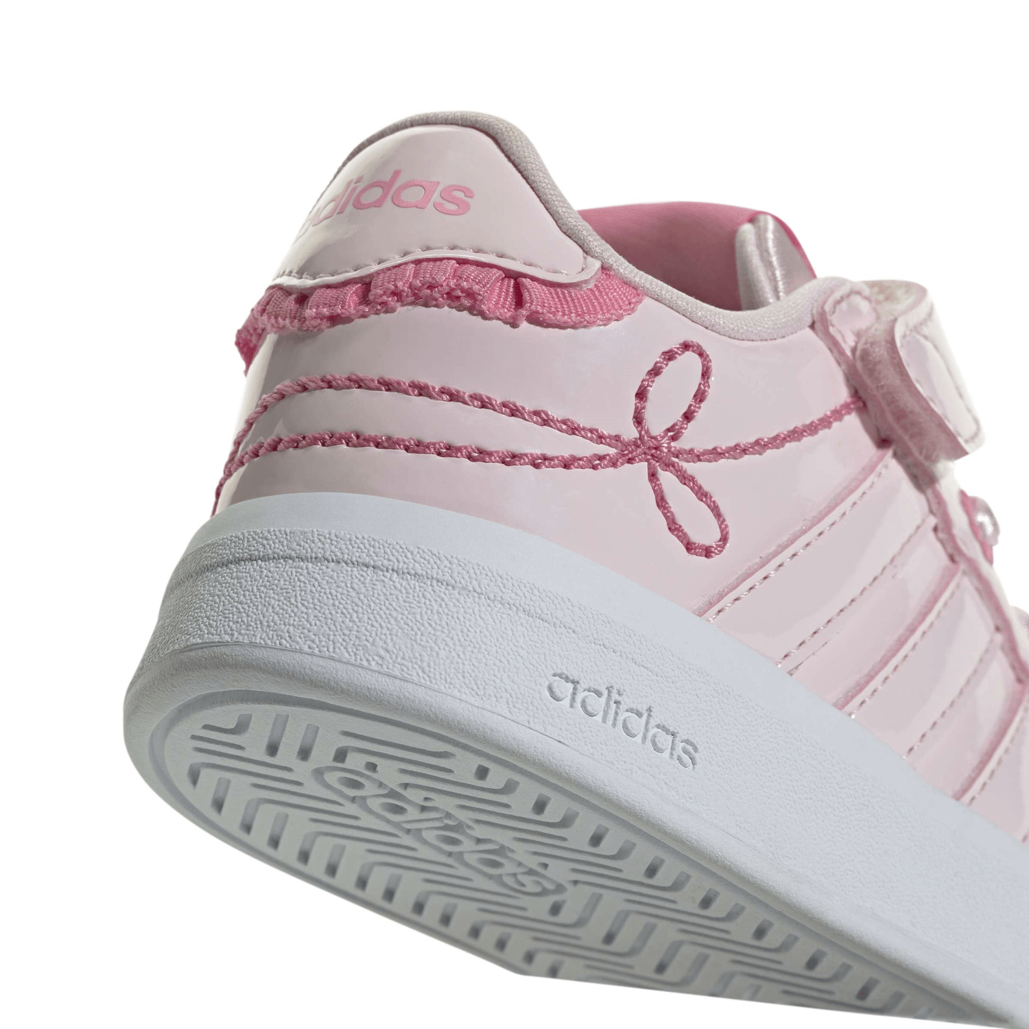 Tenis Adidas Grand Court 3.0 Niña Rosa Casual Infantil T10-16 — imagen 6