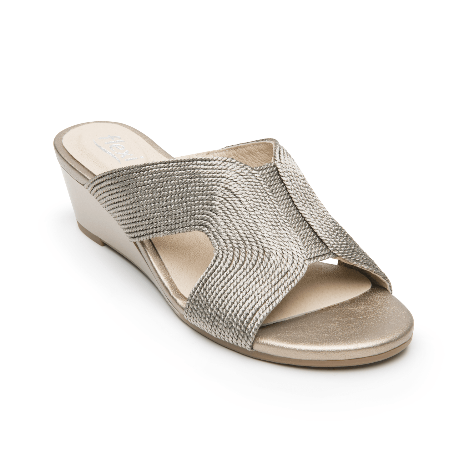 Sandalias Flexi Dama Casual Dorado Mujer — imagen 2