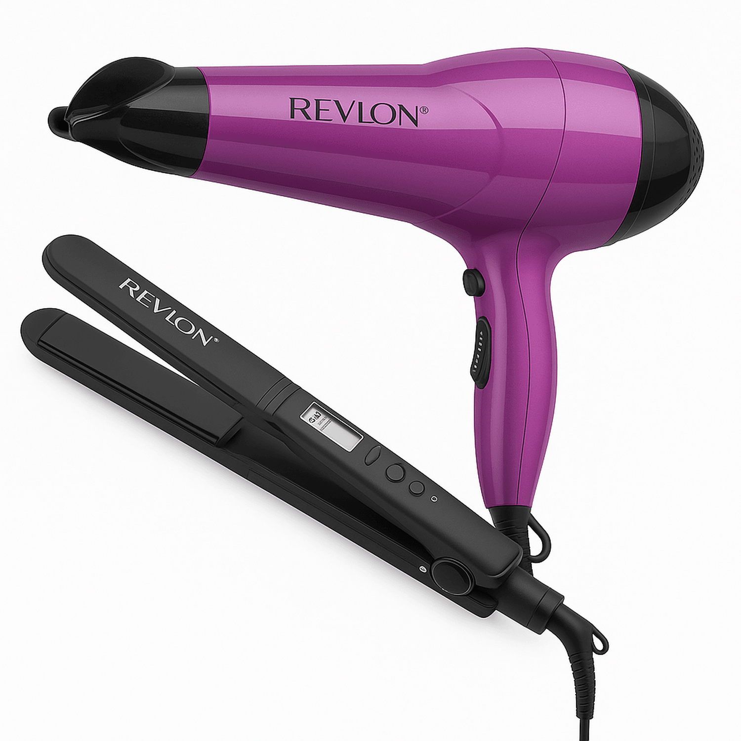 PLANCHA ALACIADORA CERAMICA + SECADORA IONICA DIFUSOR 1875W — imagen 1