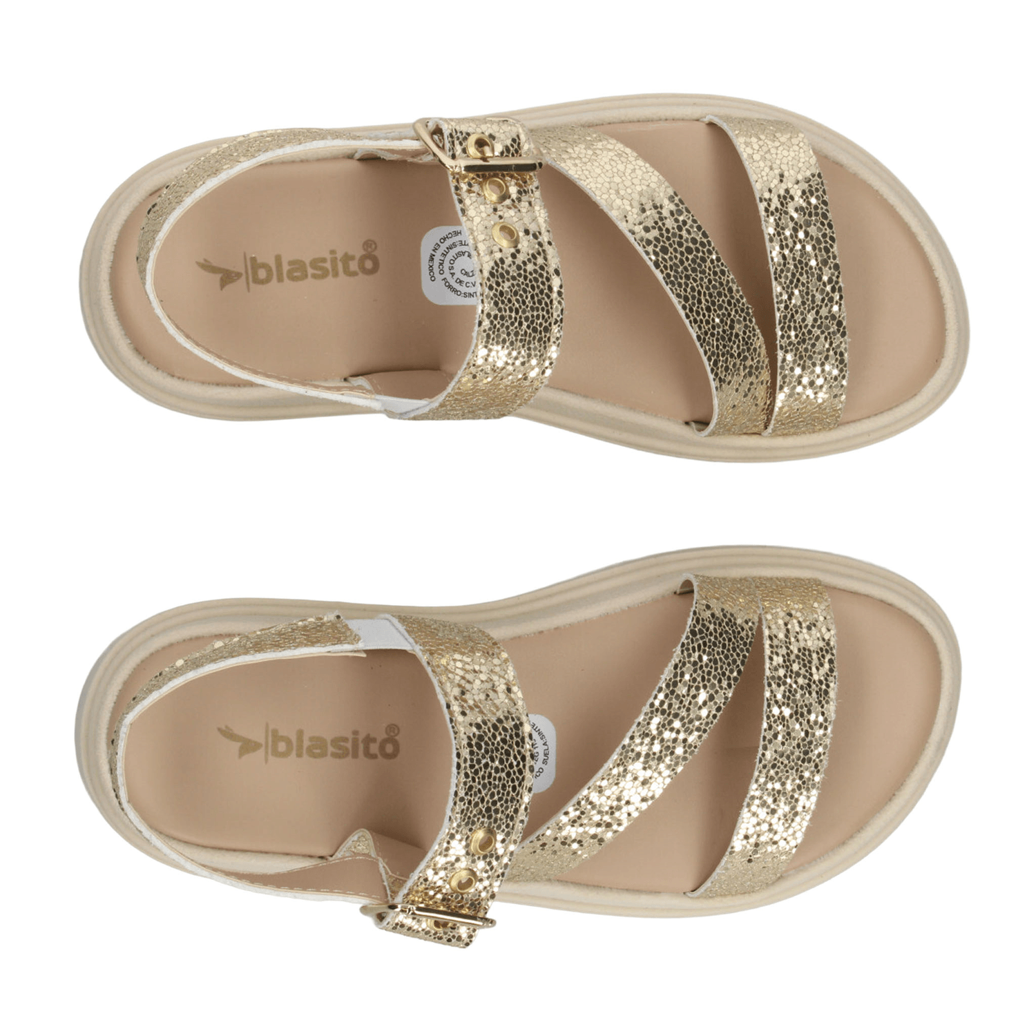 Sandalias Niña Blasito Dorado Casual Infantil T22-27 — imagen 11