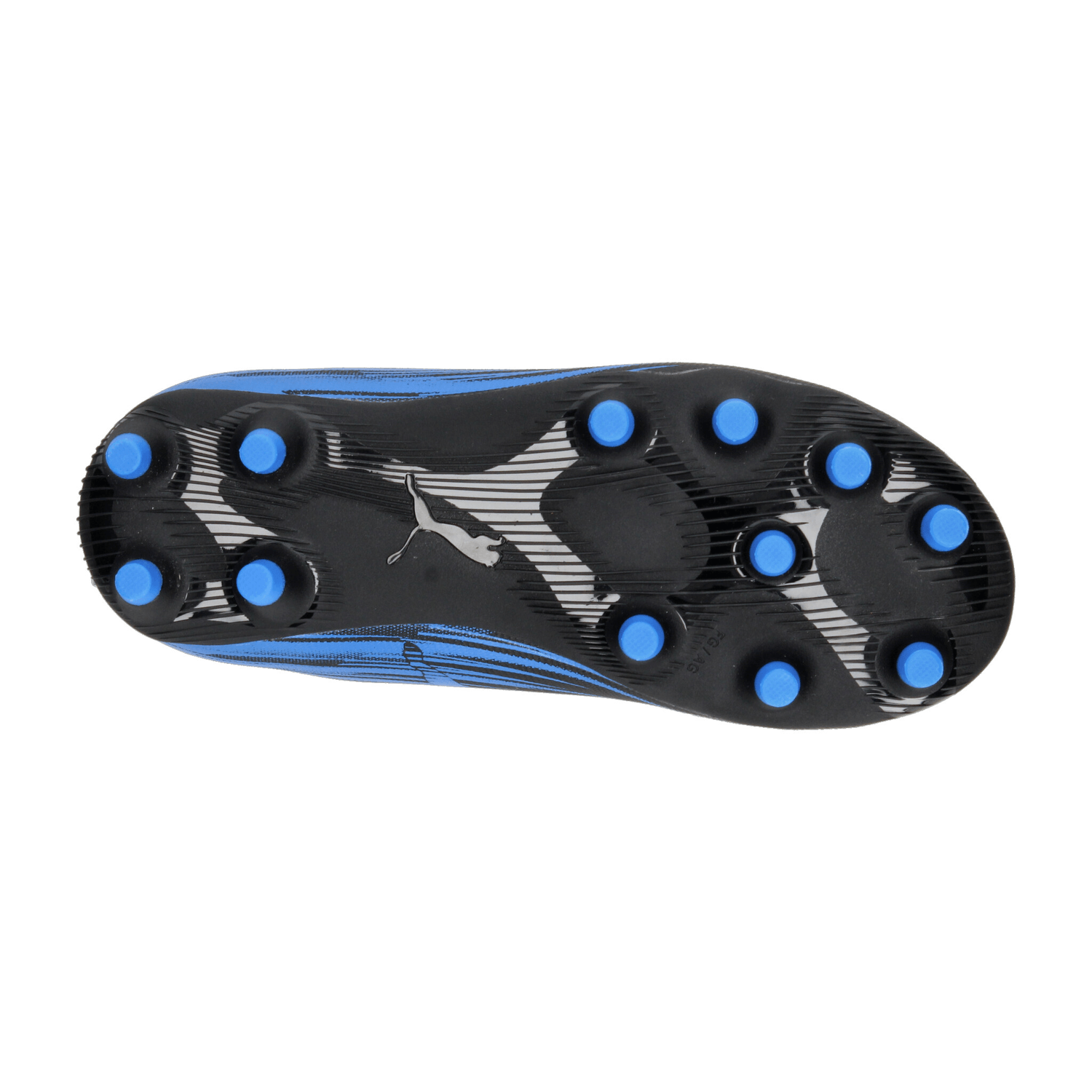 Tenis Puma Attacanto II Niño Negro Azul Futbol Infantil T17-22 — imagen 10