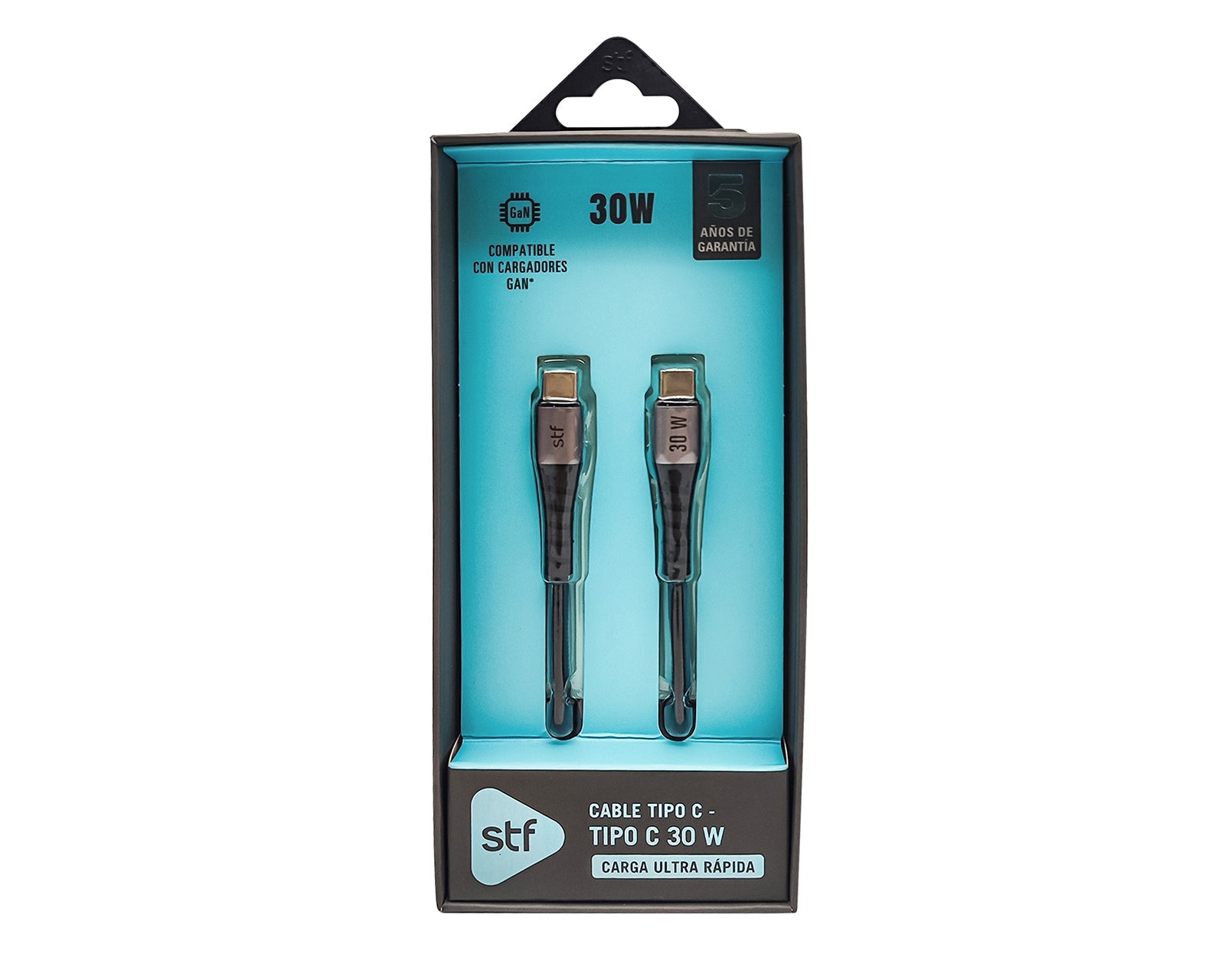 Cable Tipo C a Tipo C 30W Carga Rápida PD 1.8m Textil/Aluminio — imagen 6