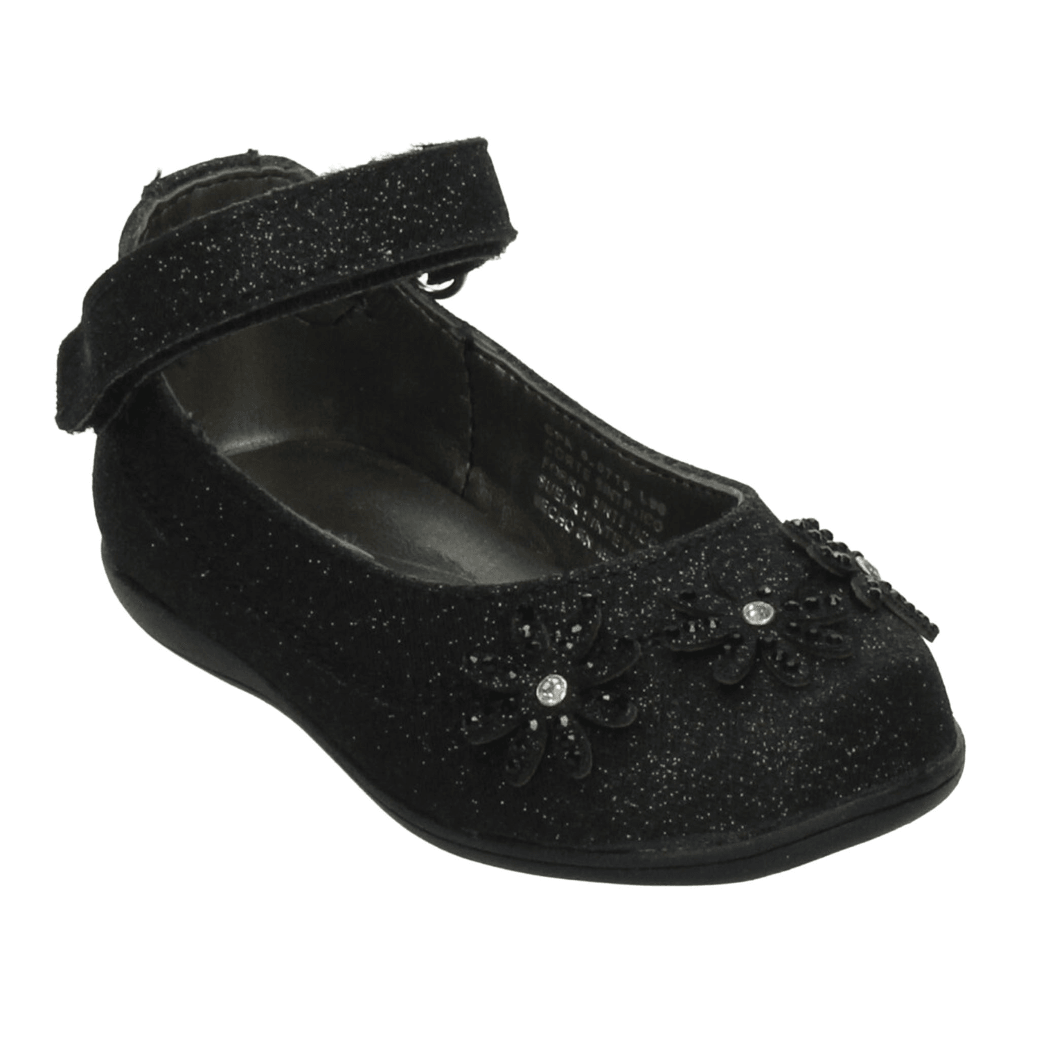 Flat Paressi Niña Negro Casual Cinta Adhesiva Infantil T15-18 — imagen 5
