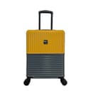 MALETA CARRY ON VIAJE RÍGIDA DE 20" AMARILLO CON GRIS