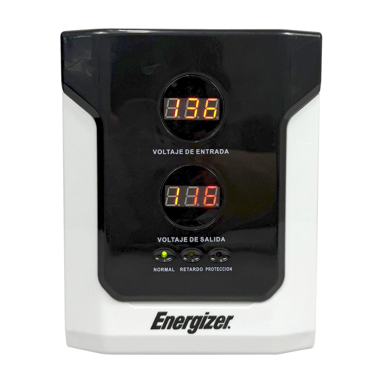Regulador Voltaje Energizer 2500VA 1500W 2 Contactos — imagen 1
