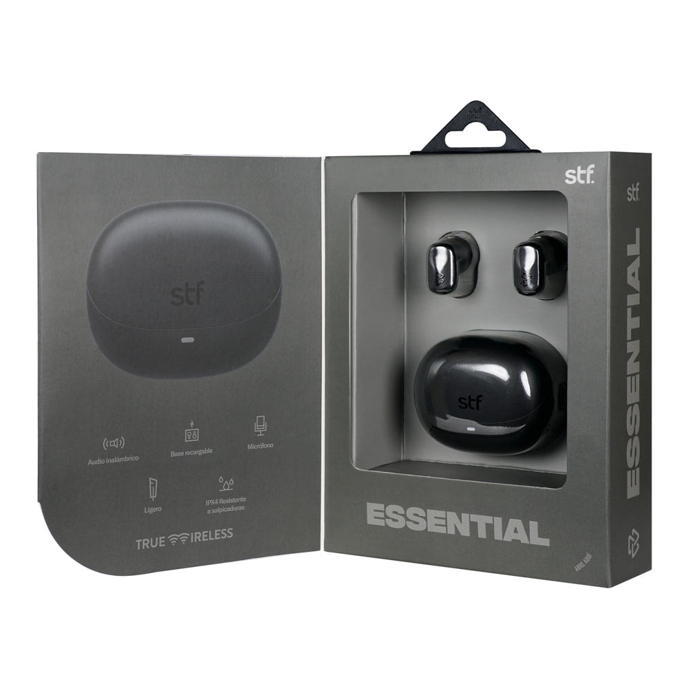 Audífonos Inalámbricos Tws Essential STF 40hrs Uso Protección IPX4 Negro — imagen 15