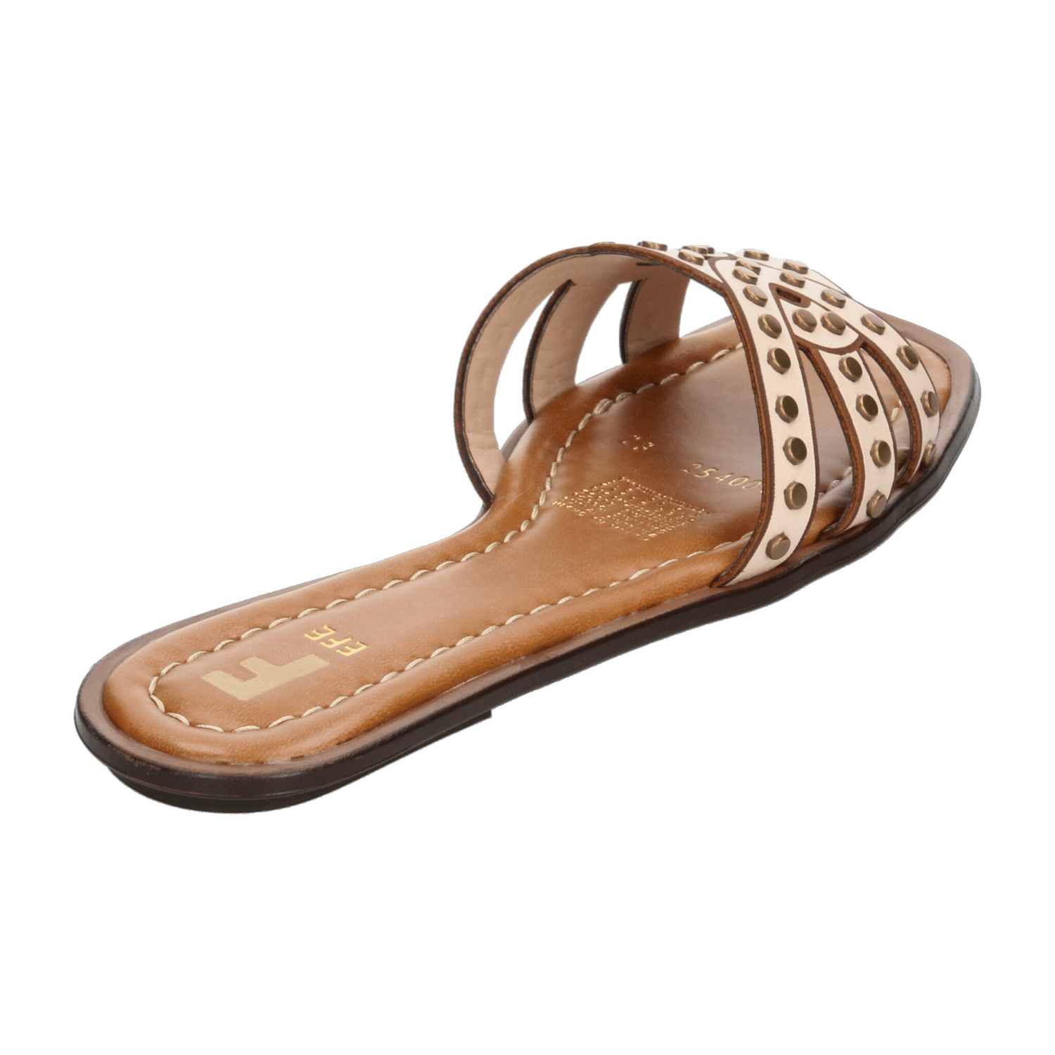 Sandalias Efe Dama De Piso Casual Cremita Mujer — imagen 3