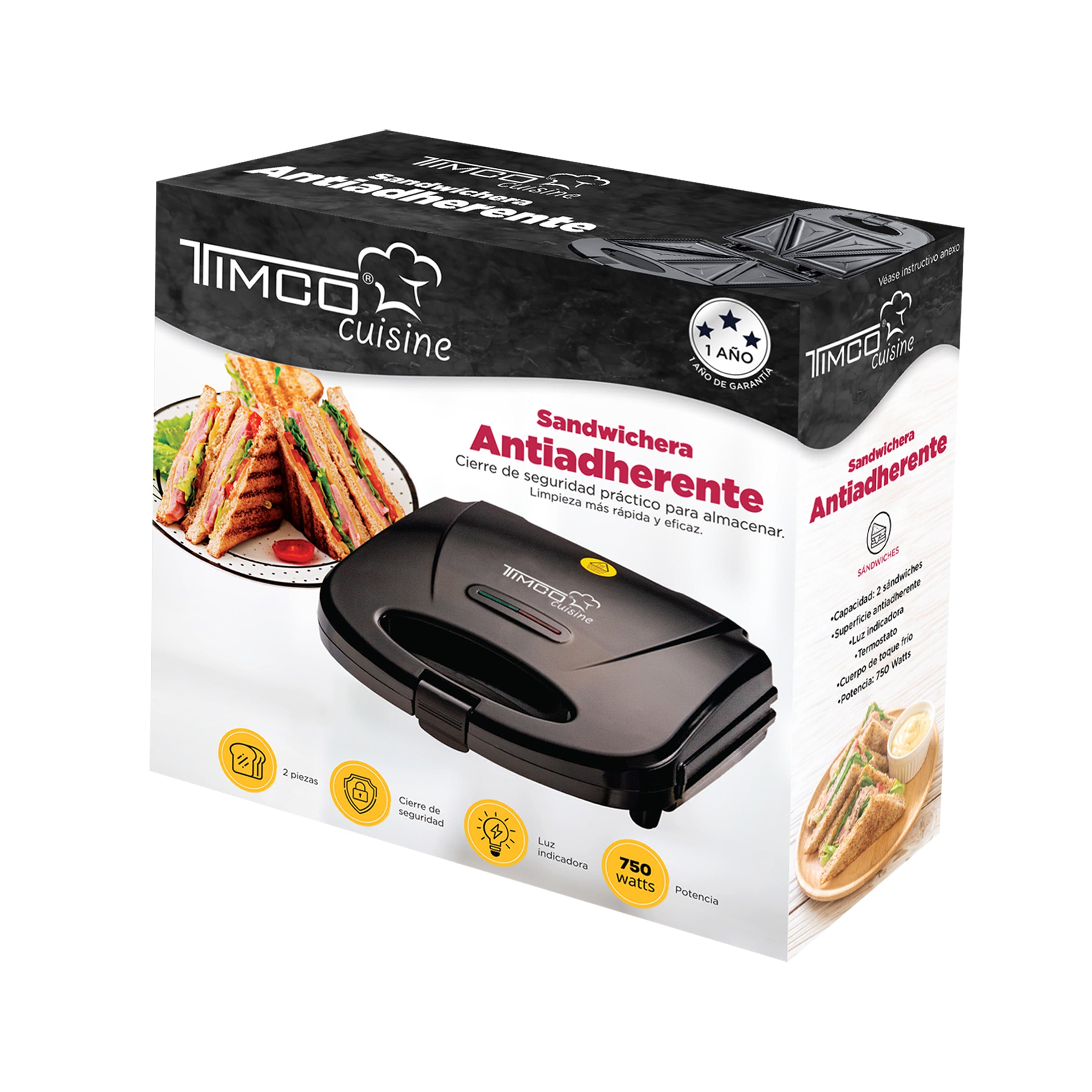 Sandwichera 2 Piezas Cocina Sandwich Placas Antiadherente Timco SA-811 — image 7