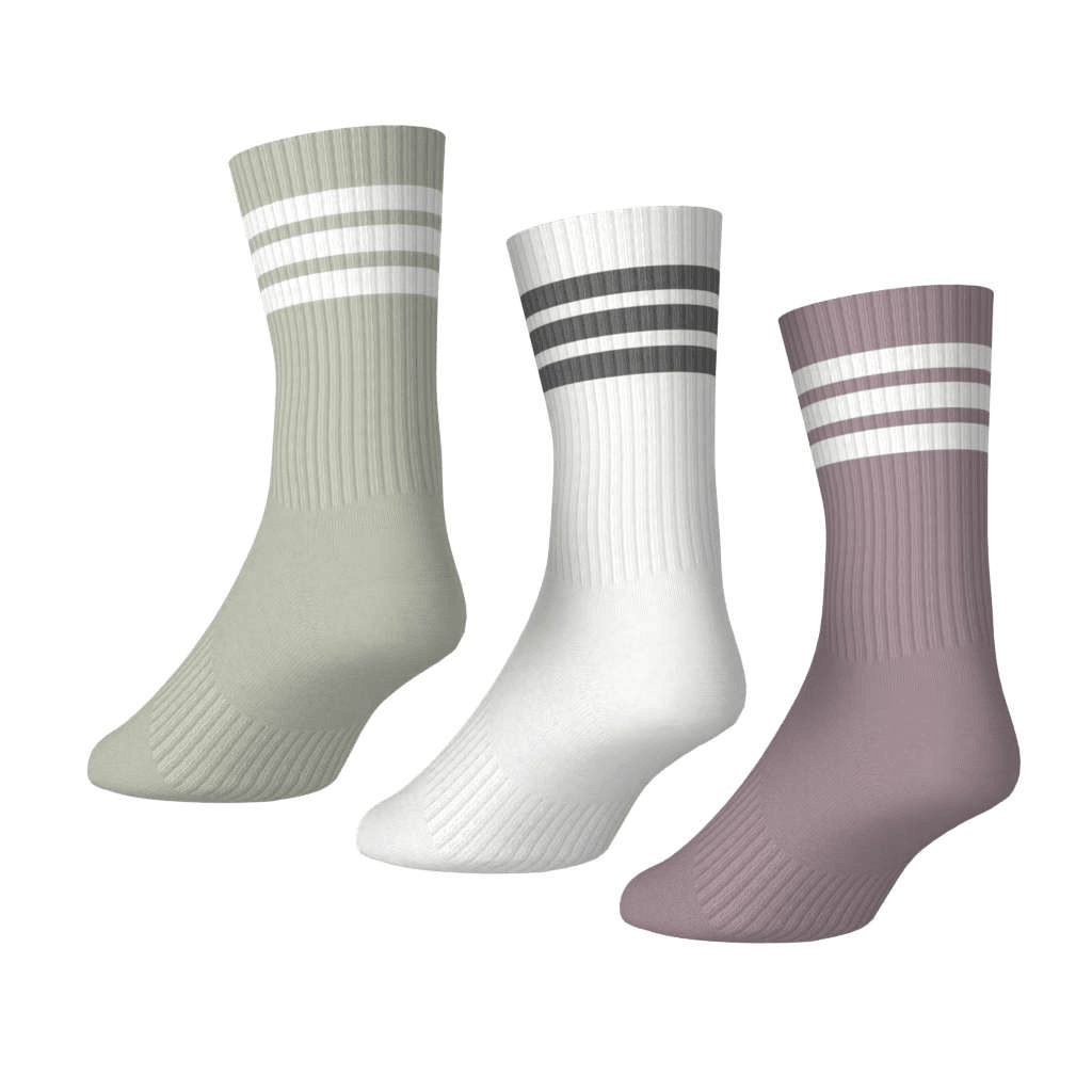 Calcetas Adidas Dama 3 Pares Acolchados Largos Multicolor Mujer — imagen 16