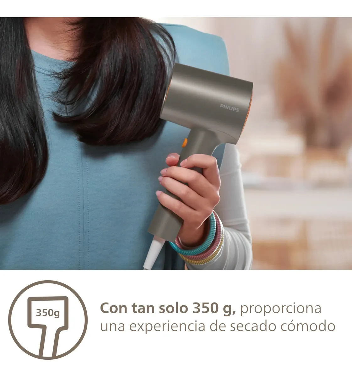 Philips BHD321/01 Secadora de Cabello Serie 3000 1600W con Tecnología ThermoProtect — imagen 5
