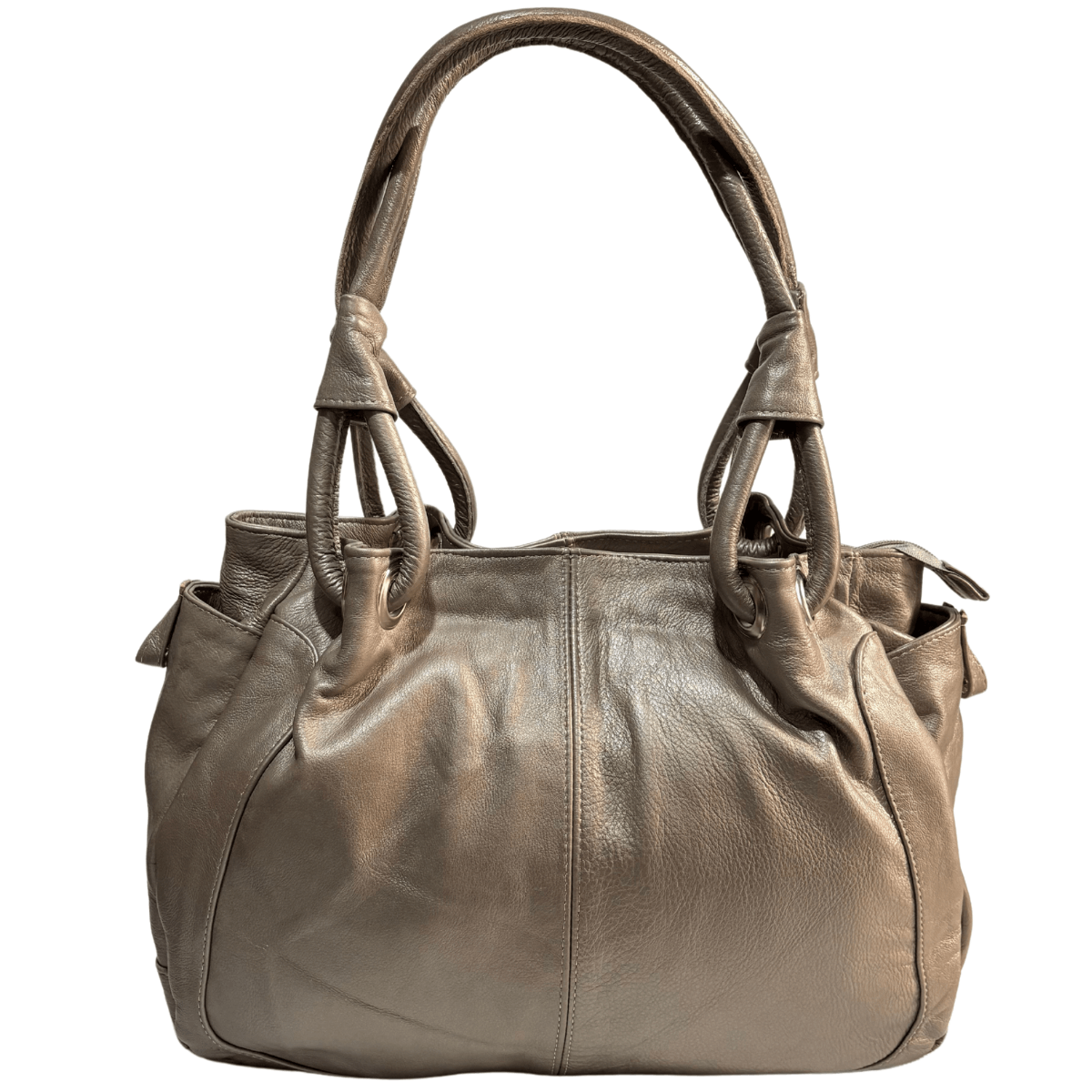 Bolsa De Piel Cuero Genuino Para Mujer Tendencia De Moda Ale — imagen 11