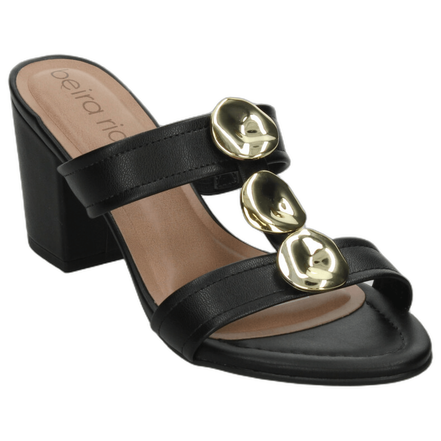 Sandalias Beira Rio Dama Negro Casual Para Mujer — imagen 5