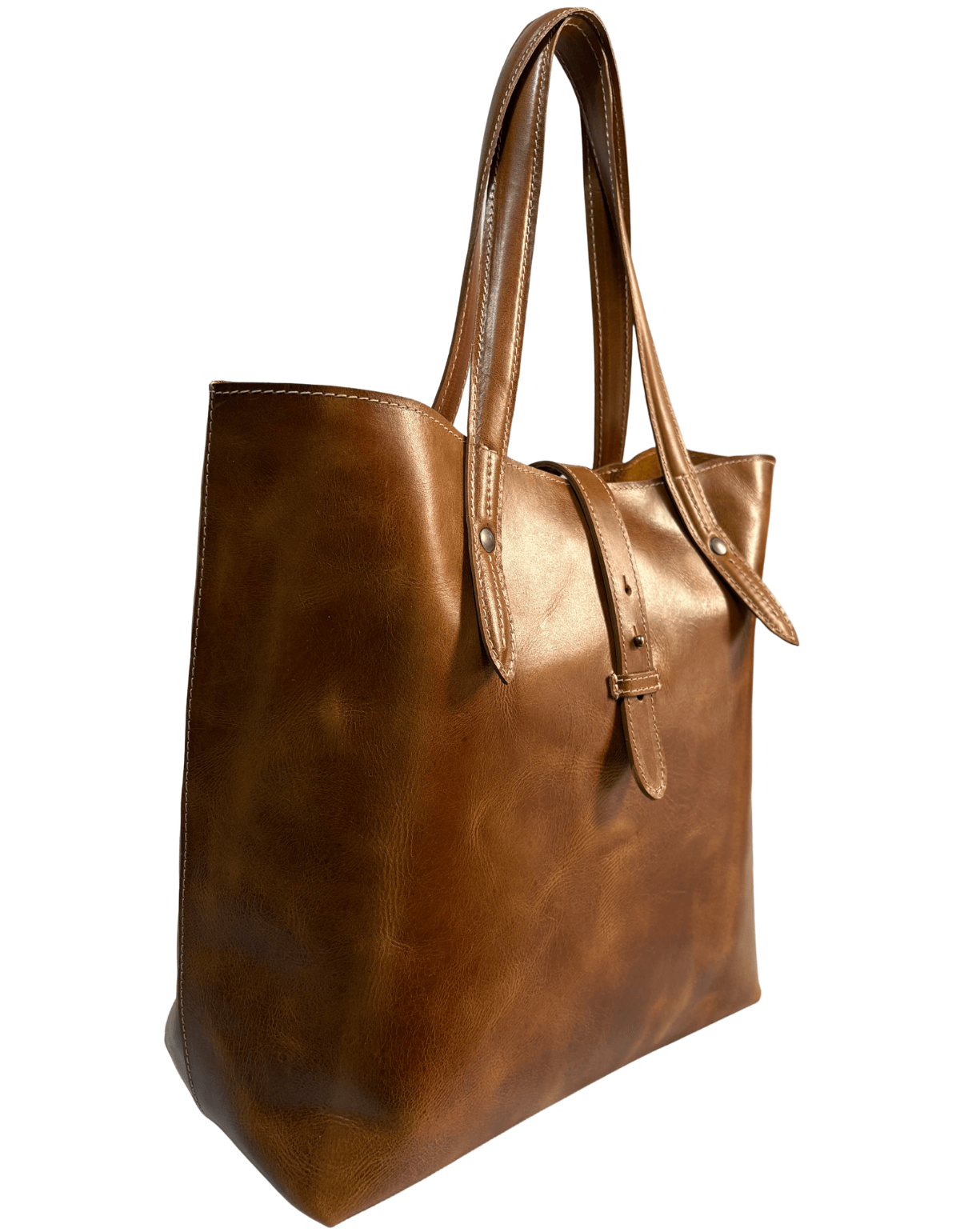 Bolsa De Cuero Tote 5 Mujer Akl — imagen 2
