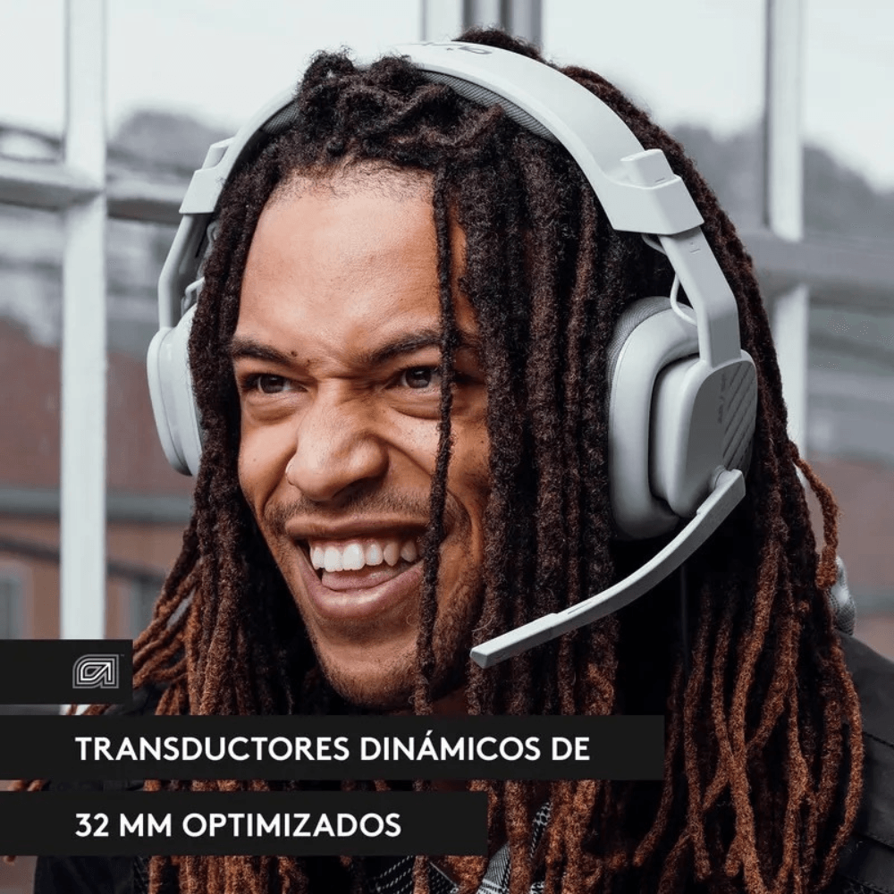 Audifonos Inalambricos Logitech Astro Gaming A10 Starkiller Over-Ear - Gris — imagen 5