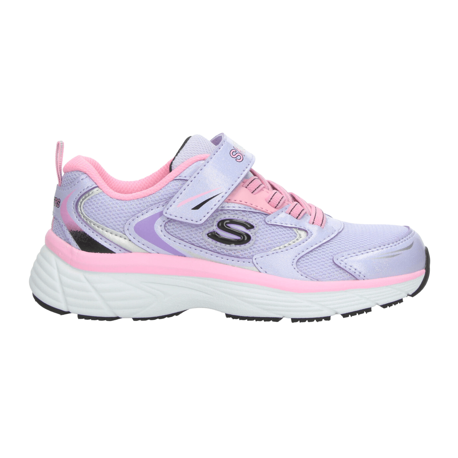 Tenis Skechers Niña Lavanda Deportivo Cinta Adhesiva Infantil T17-22 — imagen 2